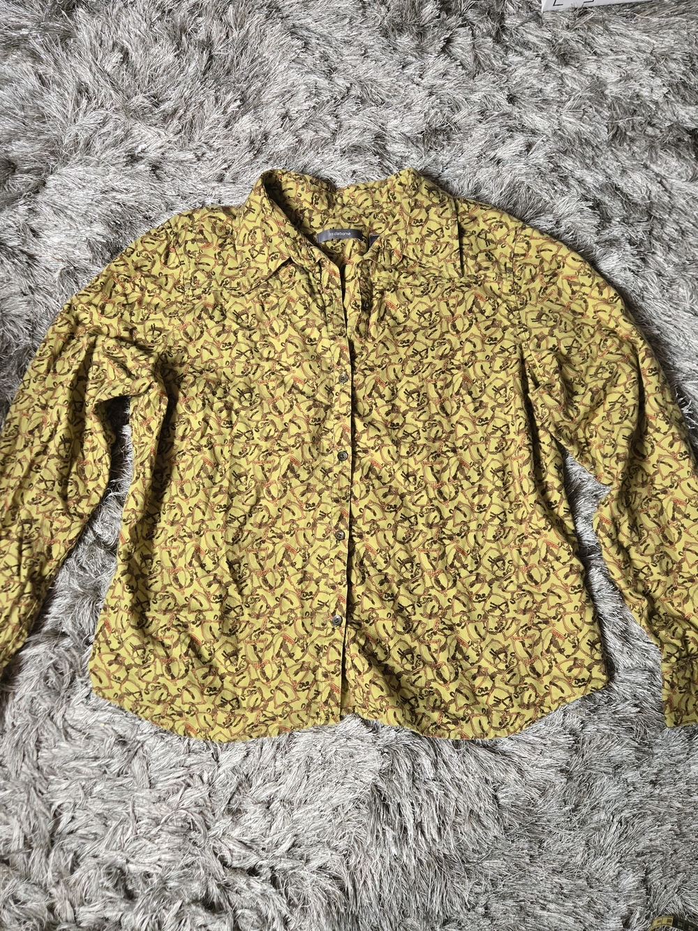 90s Liz Claiborne Equestrian Print Button Down